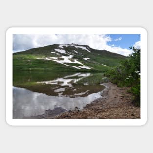 High Mountain Lake Sticker